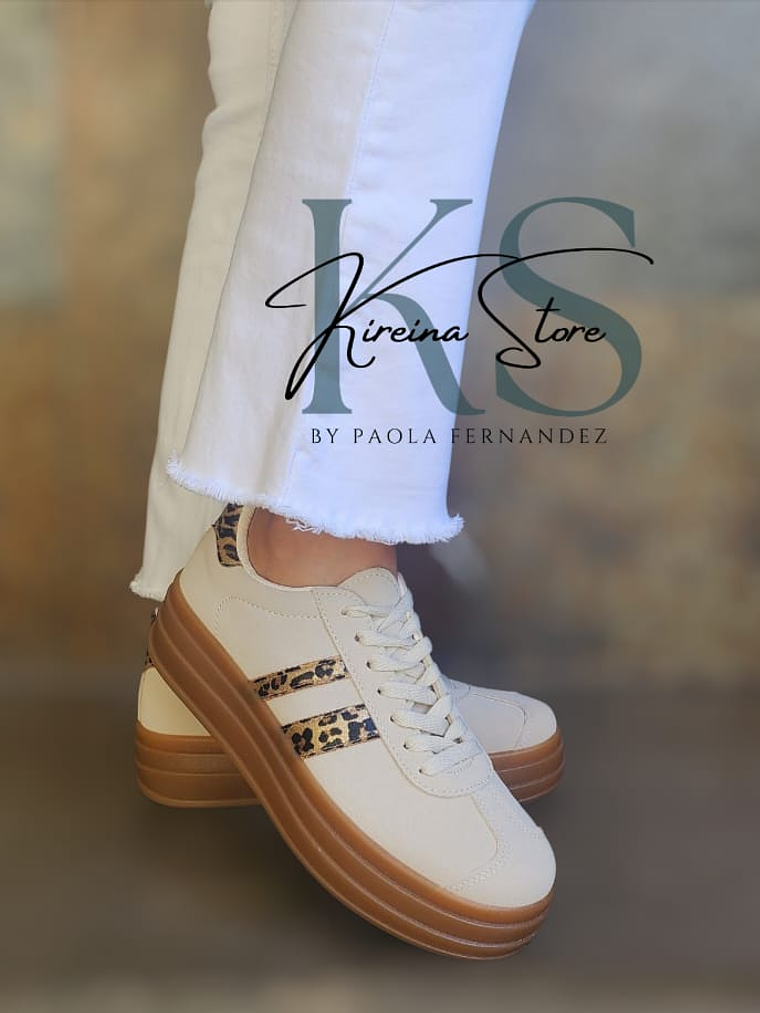 ZAPATILLA BEIGE/PRINT 1