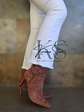 BOTÍN TAUPE TACÓN FINO - Miniatura 1