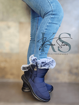 BOTA AZUL MARINO IMPERMEABLE