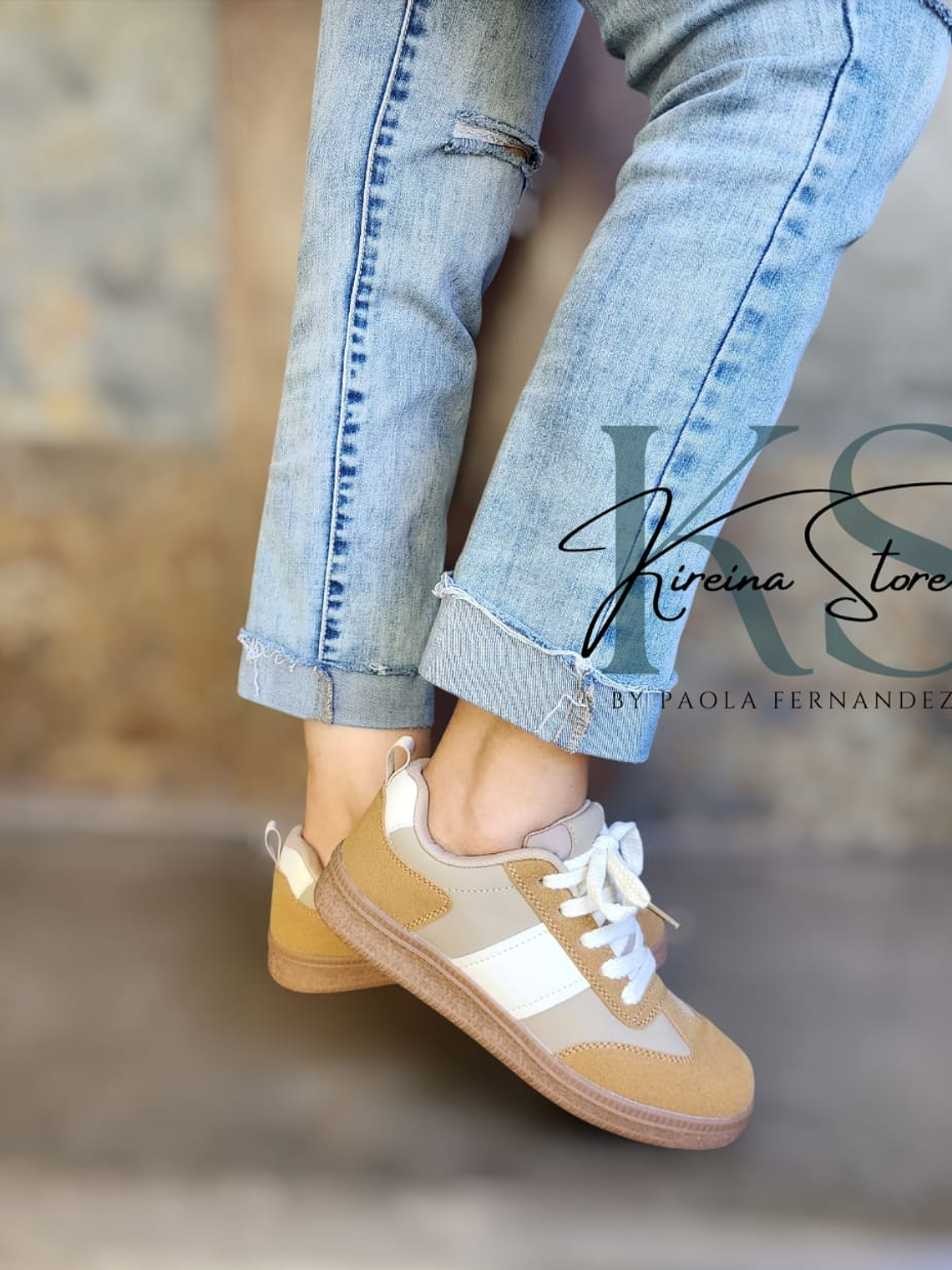 ZAPATILLA CAMEL/BEIGE 4