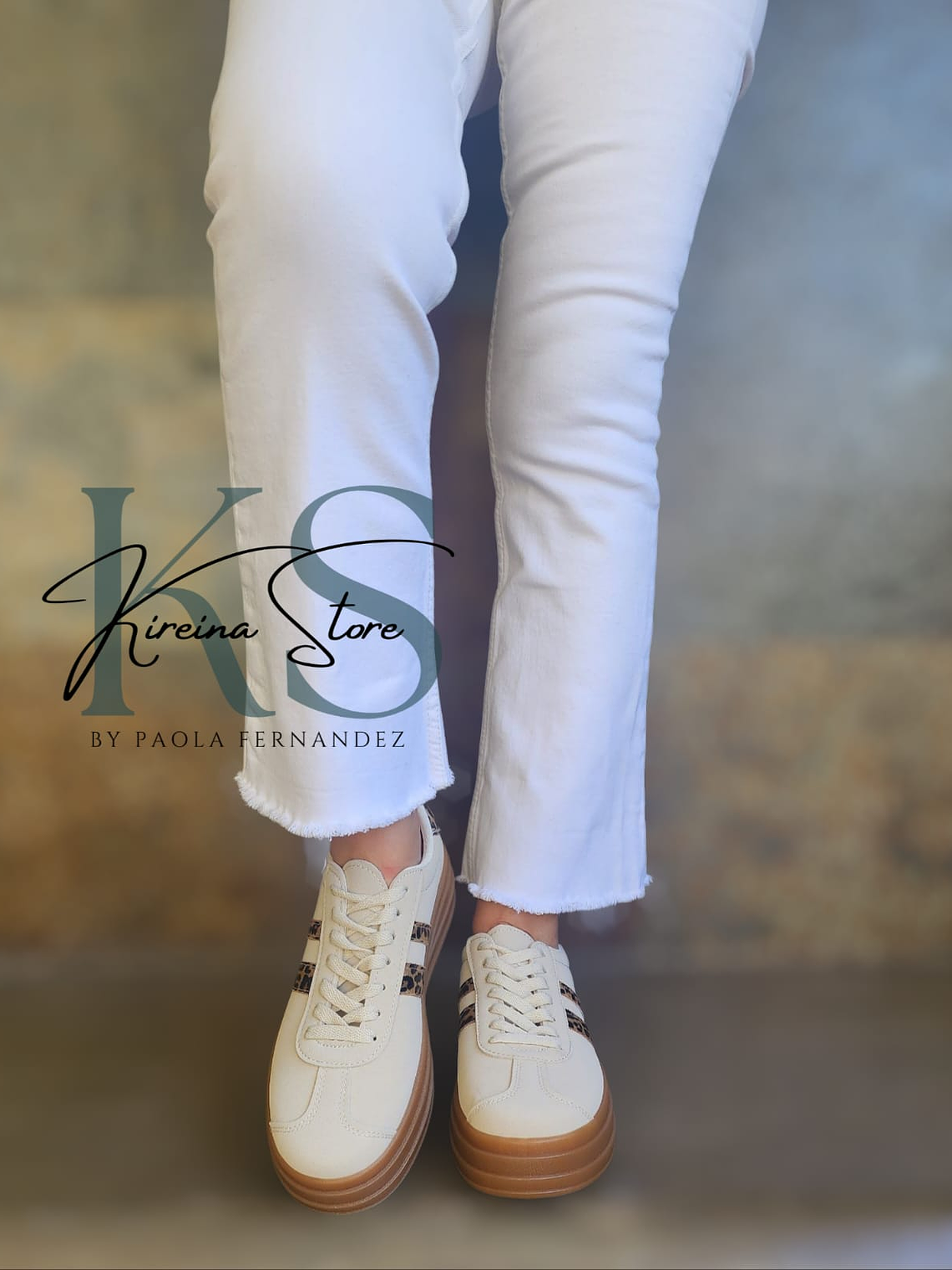 ZAPATILLA BEIGE/PRINT 2