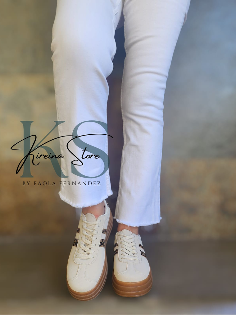 ZAPATILLA BEIGE/PRINT 2