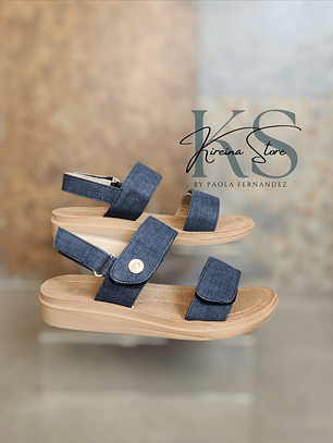 SANDALIA NEGRA VELCRO