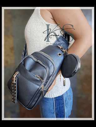 BANDOLERA DE PECHO GRIS