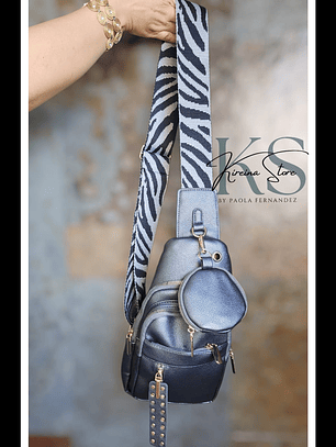 BANDOLERA DE PECHO GRIS