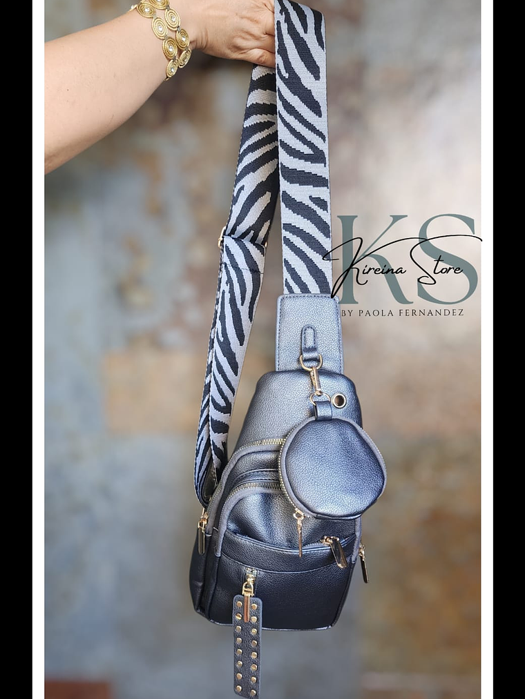 BANDOLERA DE PECHO GRIS 2