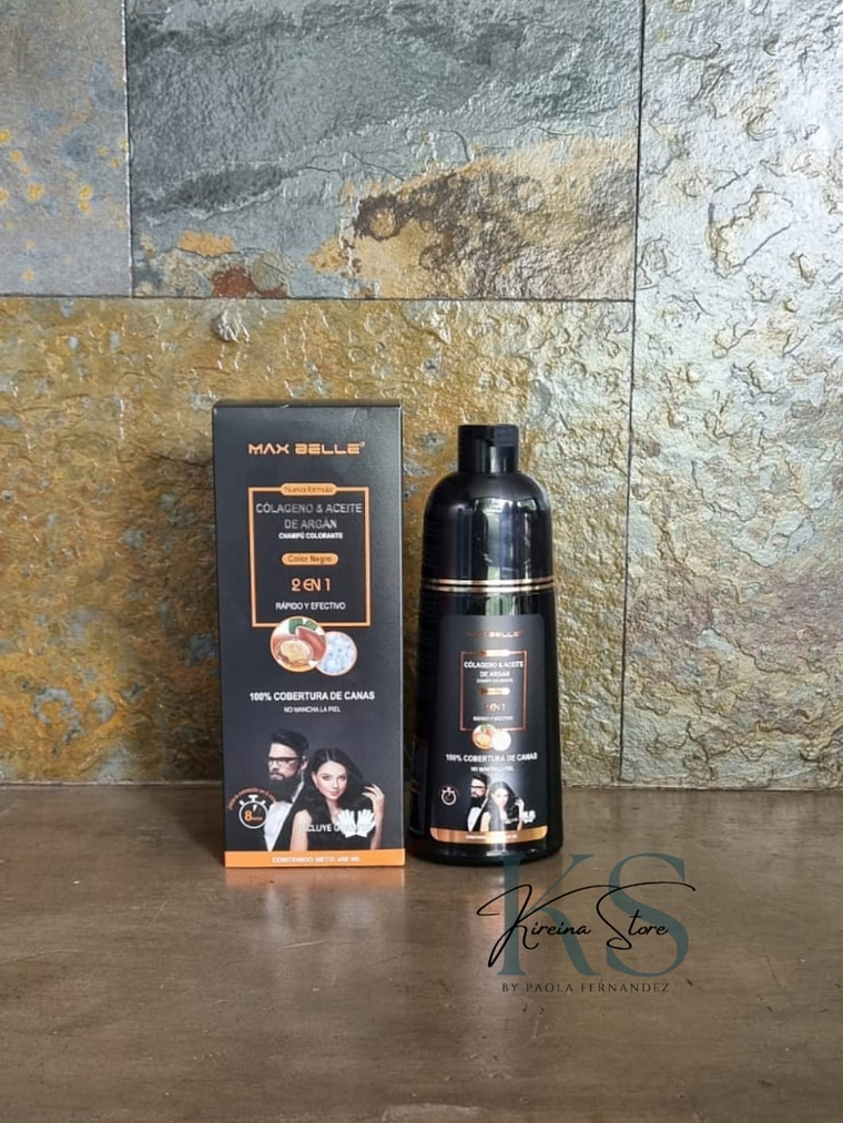 SHAMPOO COLORANTE MAX BELLE COLOR NEGRO 1