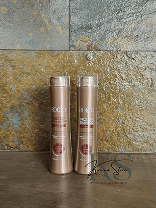 PACK 1: SHAMPOO Y ACONDICIONADOR ROCCO FRIZZ OFF KARITÉ