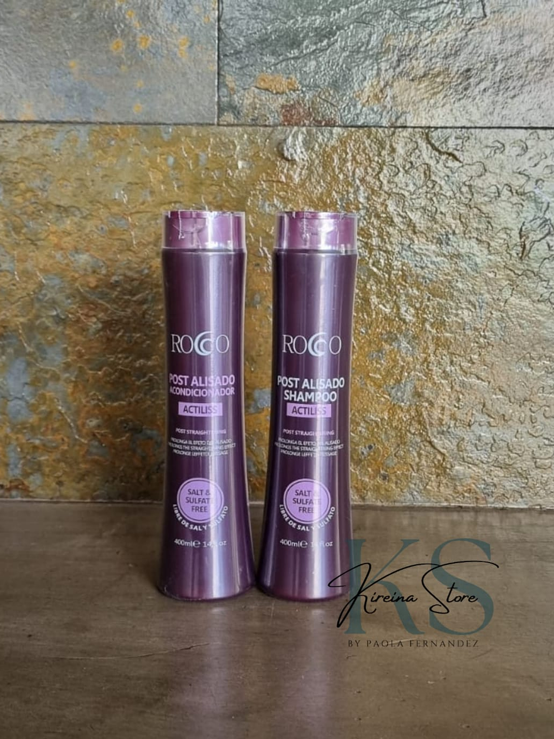 PACK 2: SHAMPOO Y ACONDICIONADOR ROCCO POST ALISADO 1