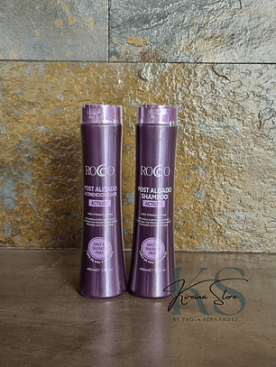 PACK 2: SHAMPOO Y ACONDICIONADOR ROCCO POST ALISADO