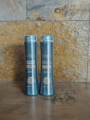 PACK 3: SHAMPOO Y ACONDICIONADOR ROCCO COLÁGENO ANTI AGE