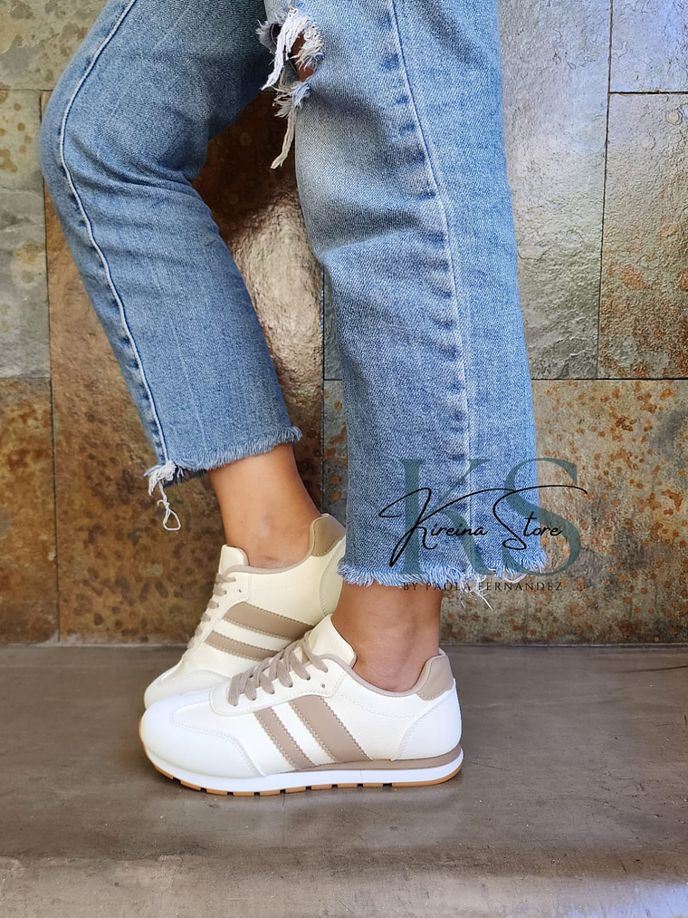 ZAPATILLA BLANCA KHAKI 1