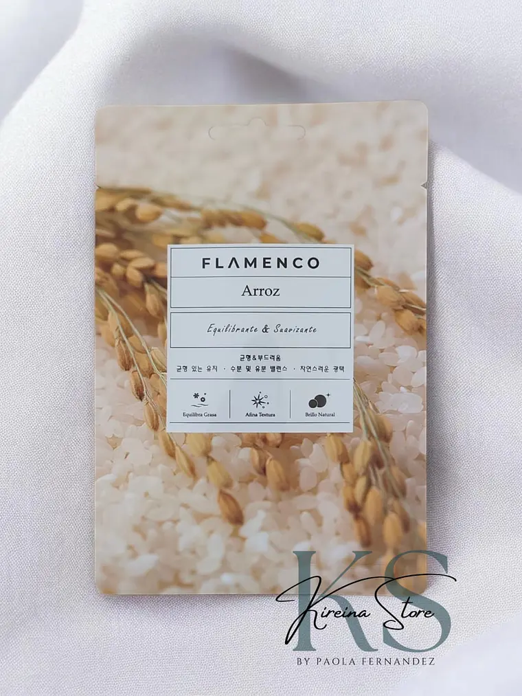 MASCARILLA FACIAL DE ARROZ FLAMENCO 1