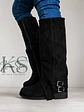 BOTA NEGRA LARGA CORTINA - Miniatura 1