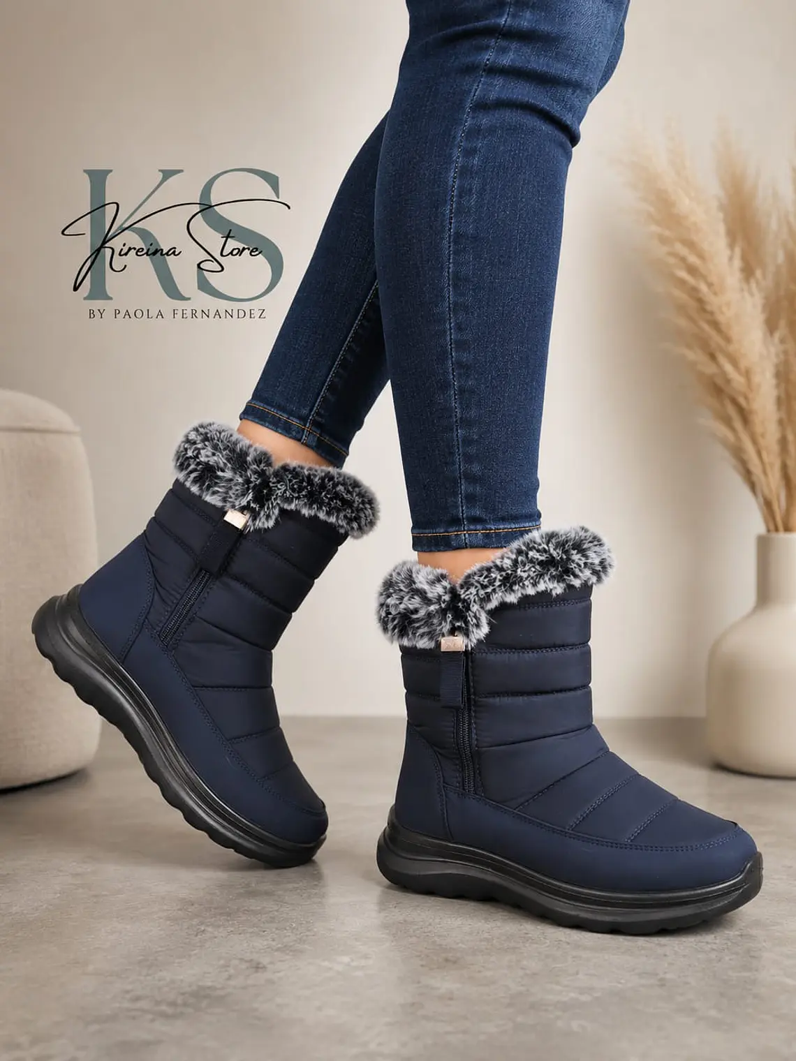 BOTA AZUL MARINO IMPERMEABLE 1