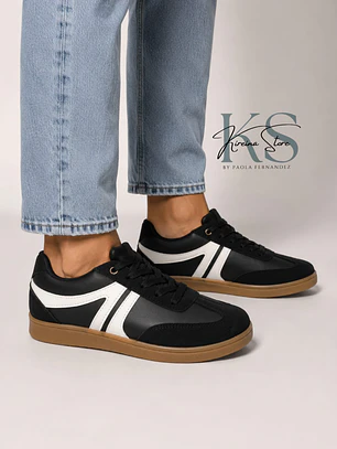 ZAPATILLA NEGRA ESTILO SAMBA