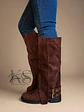 BOTA LARGA BROWN CORTINA - Miniatura 1