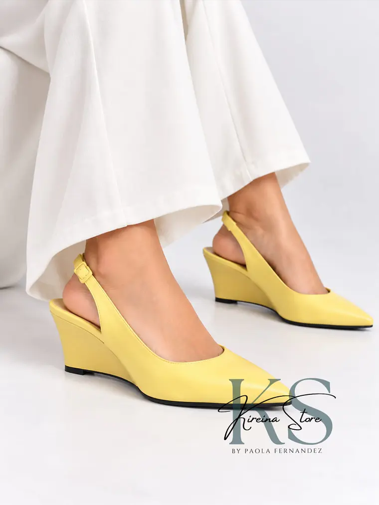ZAPATO DESTALONADO AMARILLO 1