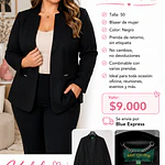 Blazer de retorno sin etiqueta 