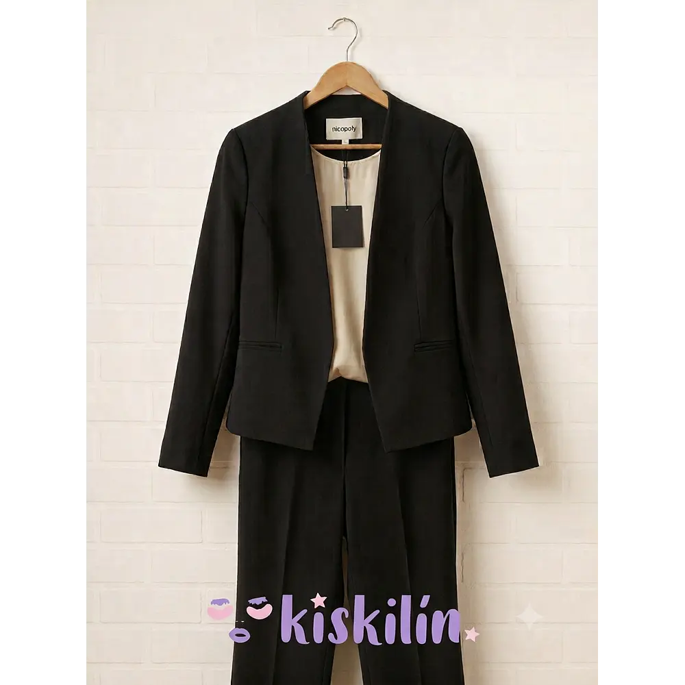Blazer Negro Dama Nicopoly