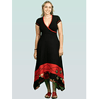  Vestido Sevilla Negro rojo  7