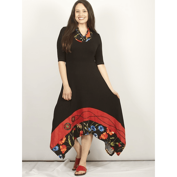 Vestido largo Kutral  Negro 1