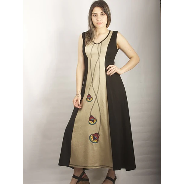 Vestido Icalma lino crudo L 1