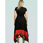  Vestido Sevilla Negro rojo  9