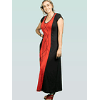 Vestido Amanda Negro Rojo KS8 4