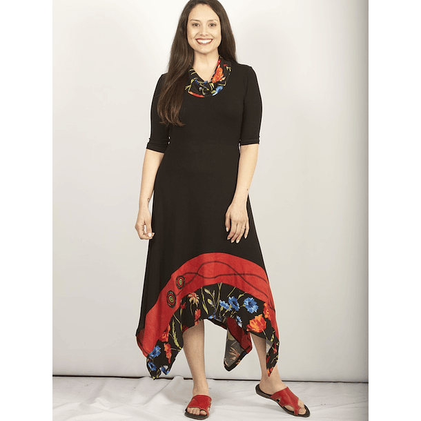 Vestido largo Kutral  Negro 3