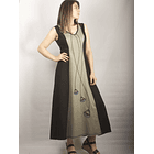 Vestido Icalma lino kaki sc 2