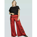 Pantalón pareo Delfina rojo algodón pima sc 4