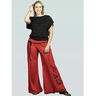 Pantalón pareo Delfina rojo algodón pima sc 3