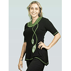 Polera Notro negro verde  3