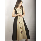 Vestido Icalma lino crudo L 2