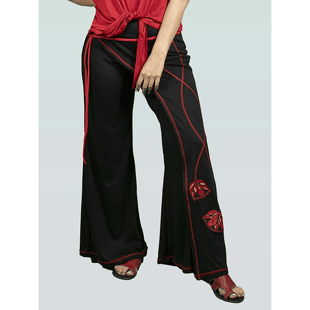 Pantalón pareo Delfina Negro 1