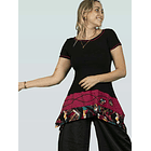 Polera Mahuida negro Carmín sc 6