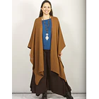 Ruana tejida Quella Negro ks8 5