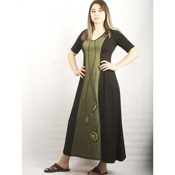 Vestido Maya Verde SALE COLORES SOLO S  2