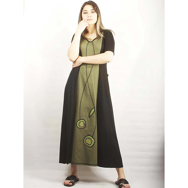 Vestido Maya Verde SALE COLORES SOLO S  3