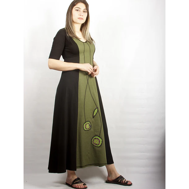 Vestido Maya Verde SALE COLORES SOLO S  4