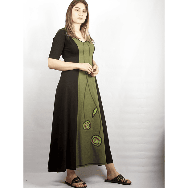 Vestido Maya Verde SALE COLORES SOLO S 4