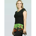 Polera Mahuida negro verde 3