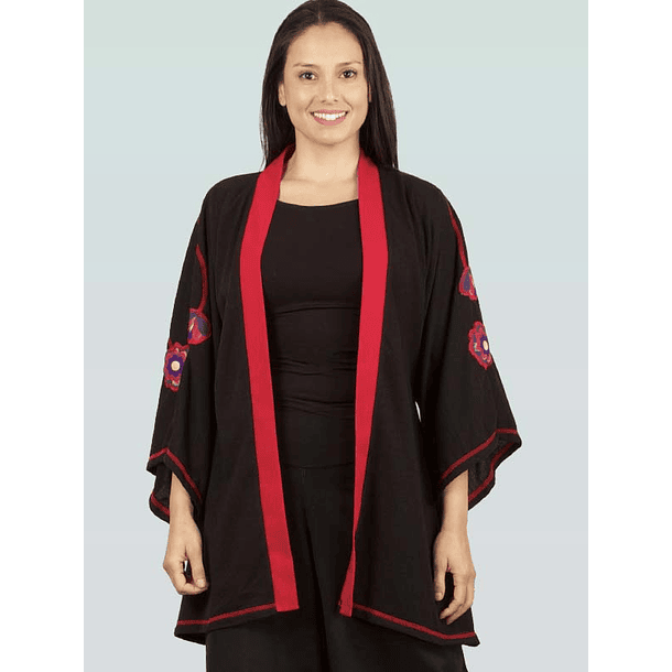 tapado kimono Pucara negro rojo sh 2