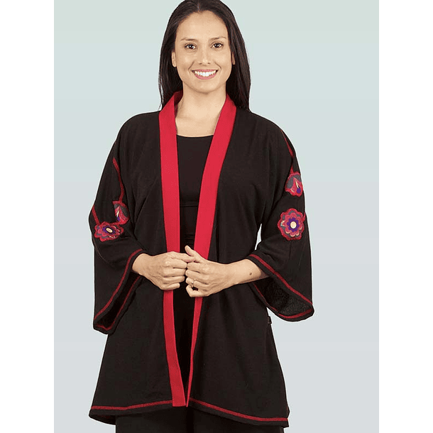 tapado kimono Pucara negro rojo sh 1