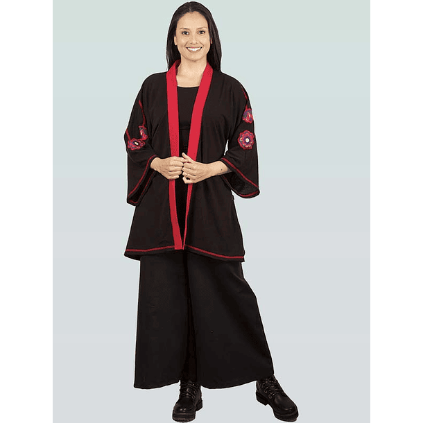 tapado kimono Pucara negro rojo sh 5