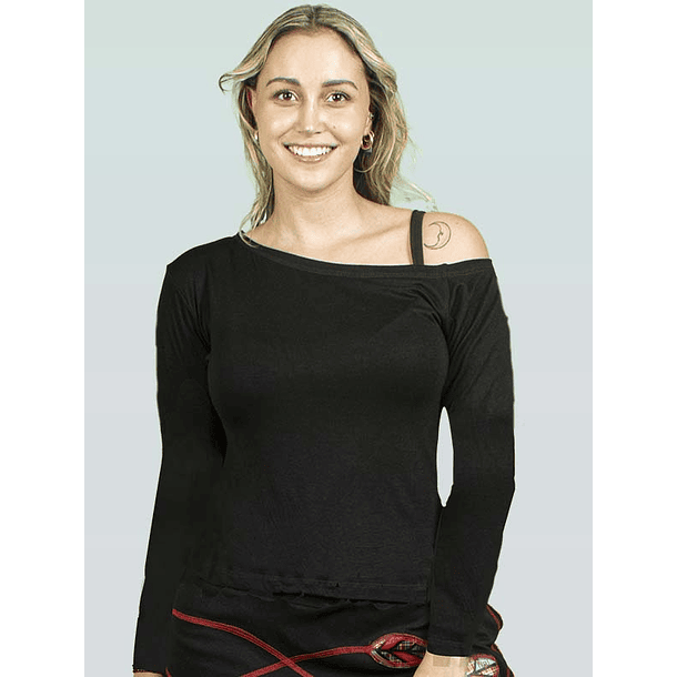 Polera  Donna manga larga algodòn colores sc 2