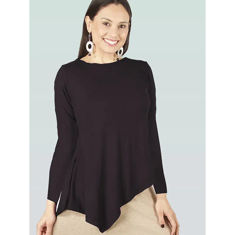 Enya manga larga Negro