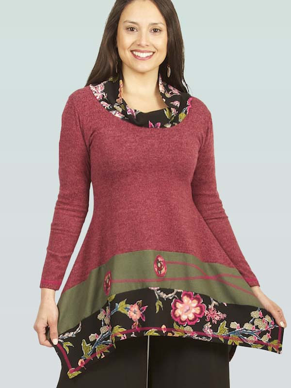 Sweater Kiran lanilla  Rojo sc