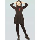 Vestido Jumper lanilla Meli Negro rojo SC ER 4